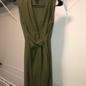 Ann Taylor Olive Green Dress